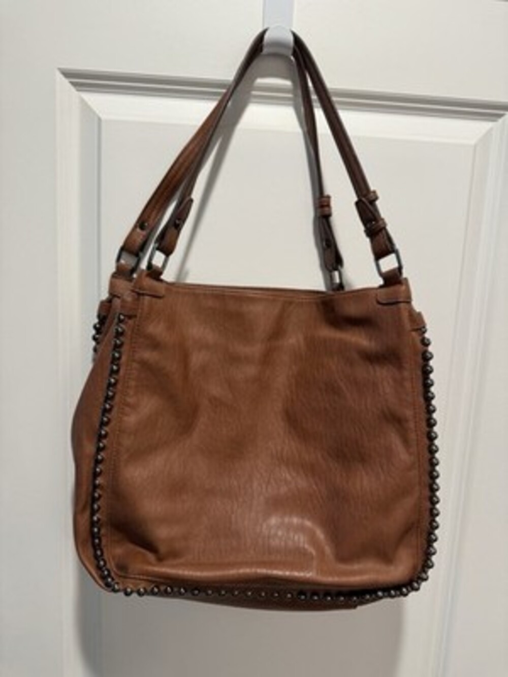 Jessica Simpson Cognac Studded Shoulder Bag